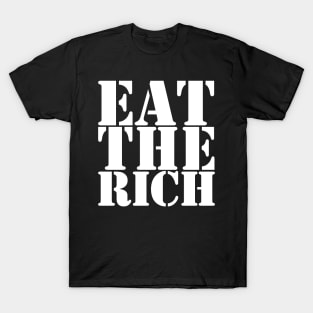 Eat The Rich, White T-Shirt